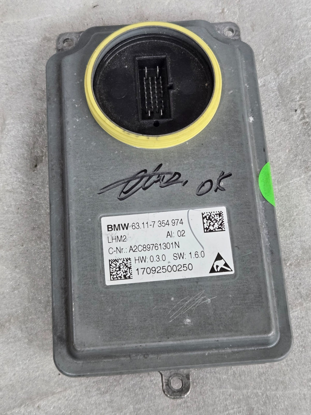 BMW wide range of models LED HEADLIGHT CONTROL MODULE 2013-2018 63117354974 OEM
