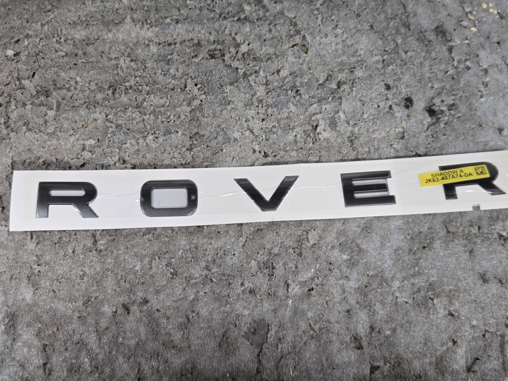 RANGE ROVER TRUNK BADGE EMBLEM OEM JK62-407A74-DA "ROVER" ONLY NEW