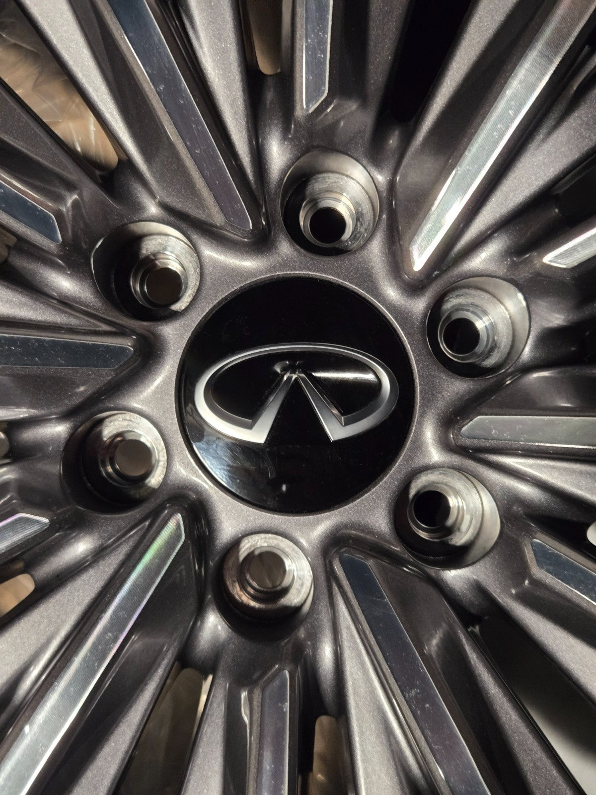 Infiniti QX80 4030S-IP228B IP 22X8 BLACK MONOGRAM WHEEL RIM OEM