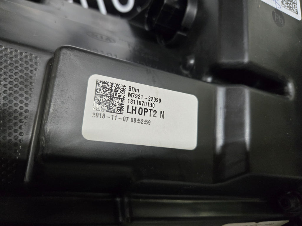 2019-2021 Kia Forte FULL LED Headlight Left LH Driver Side OEM 92101M7200 L