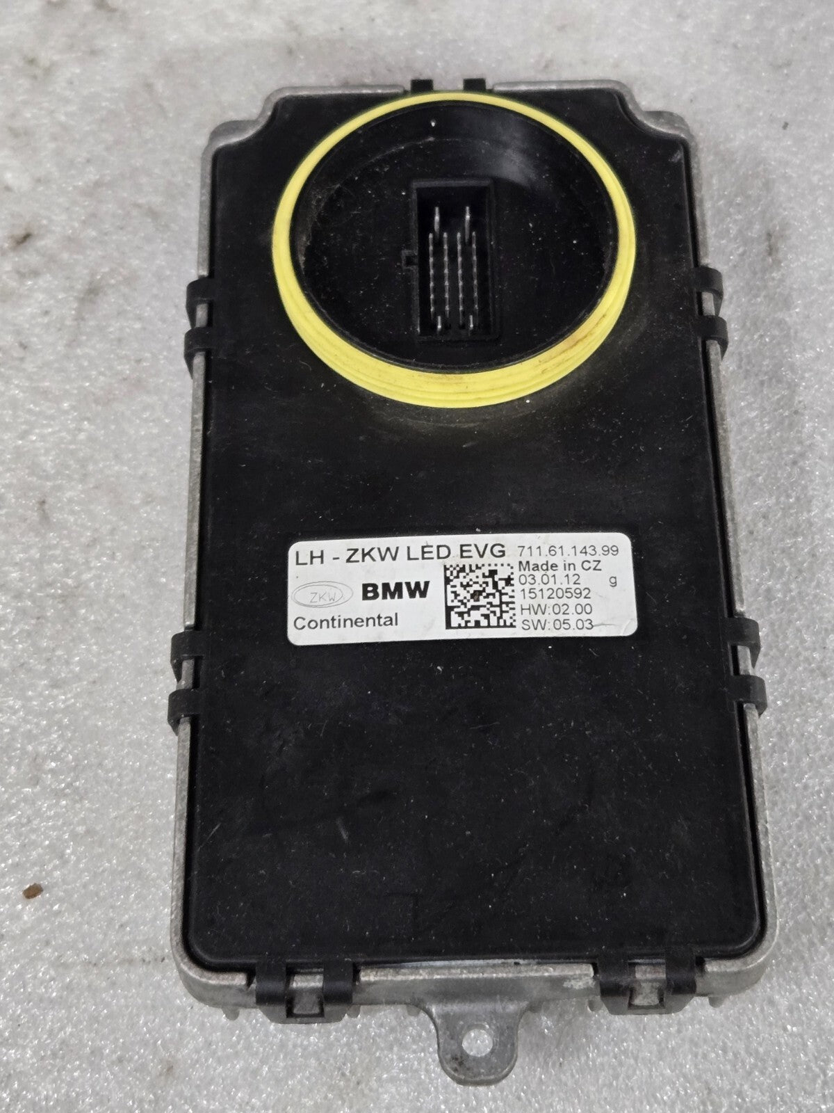 BMW 6 SERIES F06 F12 LED LIGHT CONTROL MODULE ZKW 7307528 7116114399 OEM