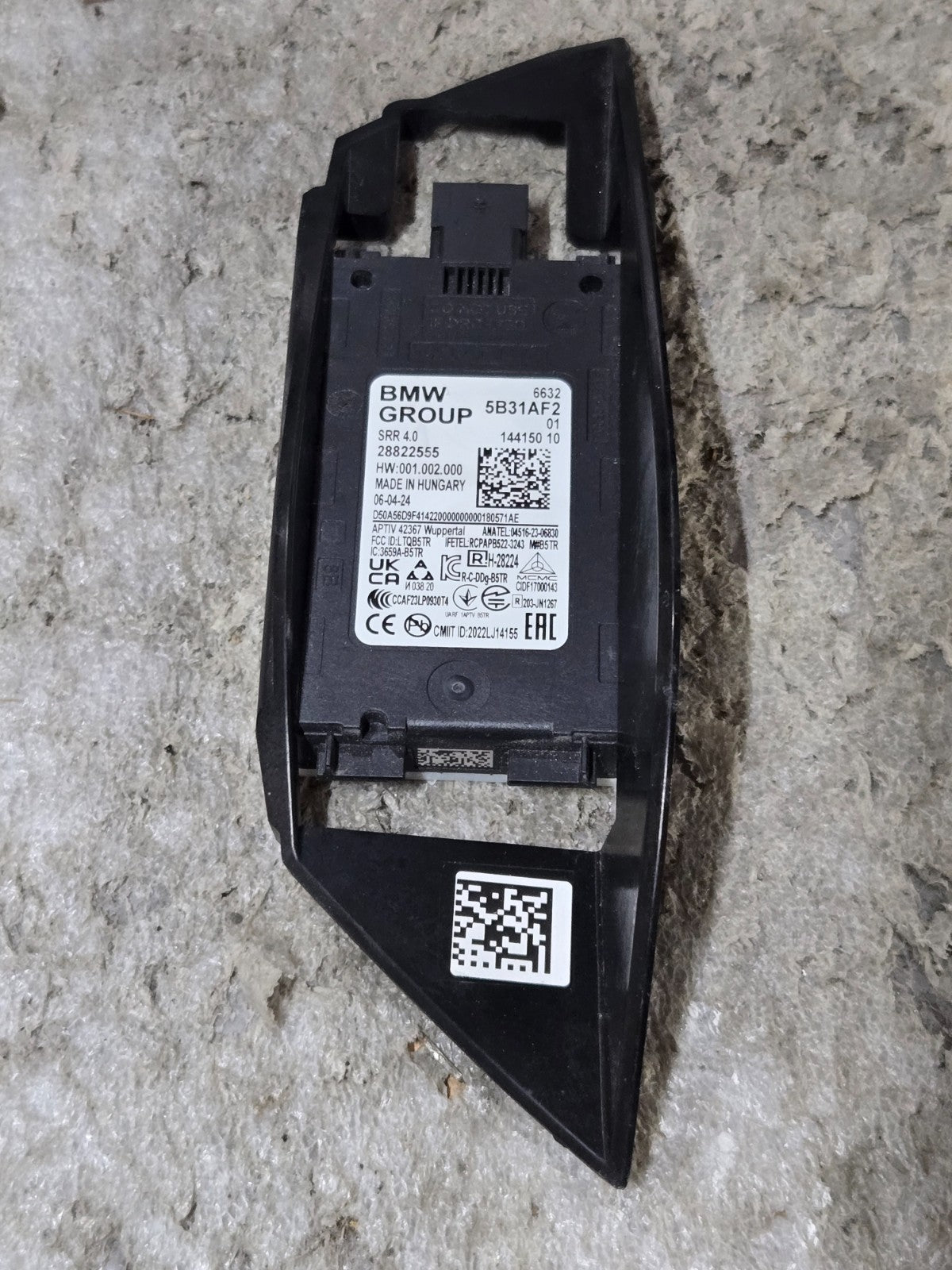 2024 BMW i5 G60 OEM REAR LANE CHANGE WARNING RADAR SENSOR 66325B31AF2 OEM