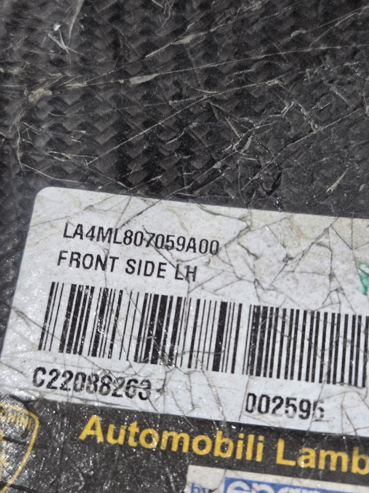 Lamborghini Urus Front Bumper LH Left 4ML807059A Carbon Lip Section OEM Genuine