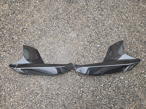 *Damaged* 2018 - 2020 BMW M5 F90 Front Left Right Carbon Fiber Splitter Set OEM