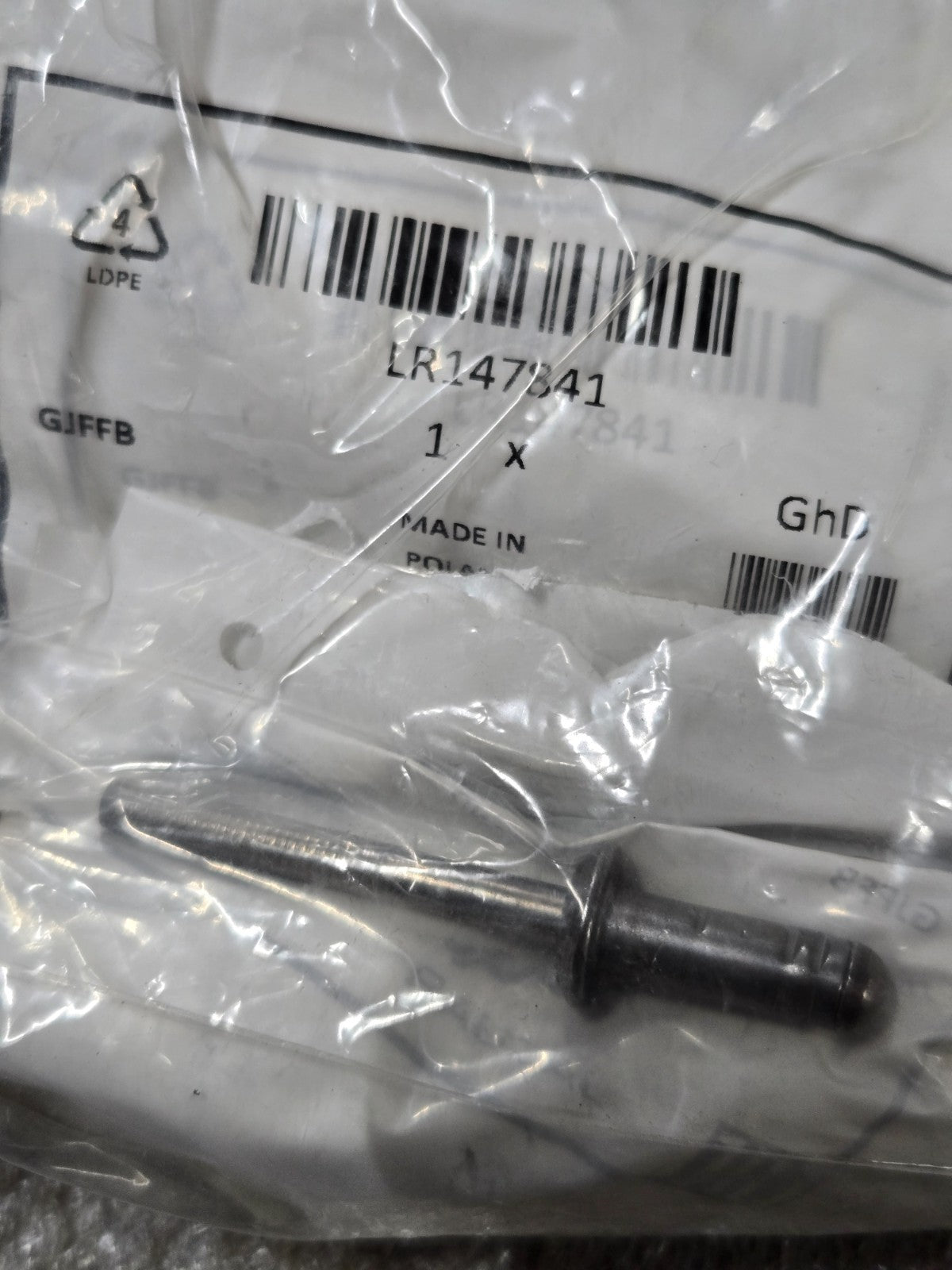 Rivet - Land-Rover (LR147841) - Land Rover OEM 15 PIECES