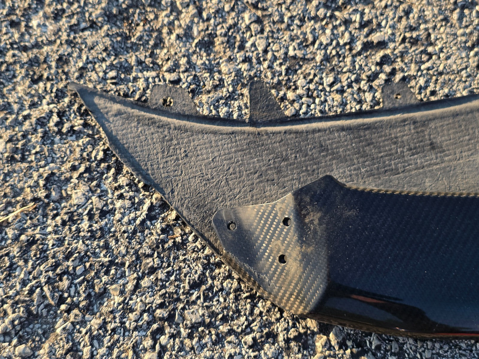 LAMBORGHINI URUS CARBON FRONT CENTER LOWER SPOILER SPLITTER 4ML807059A OEM