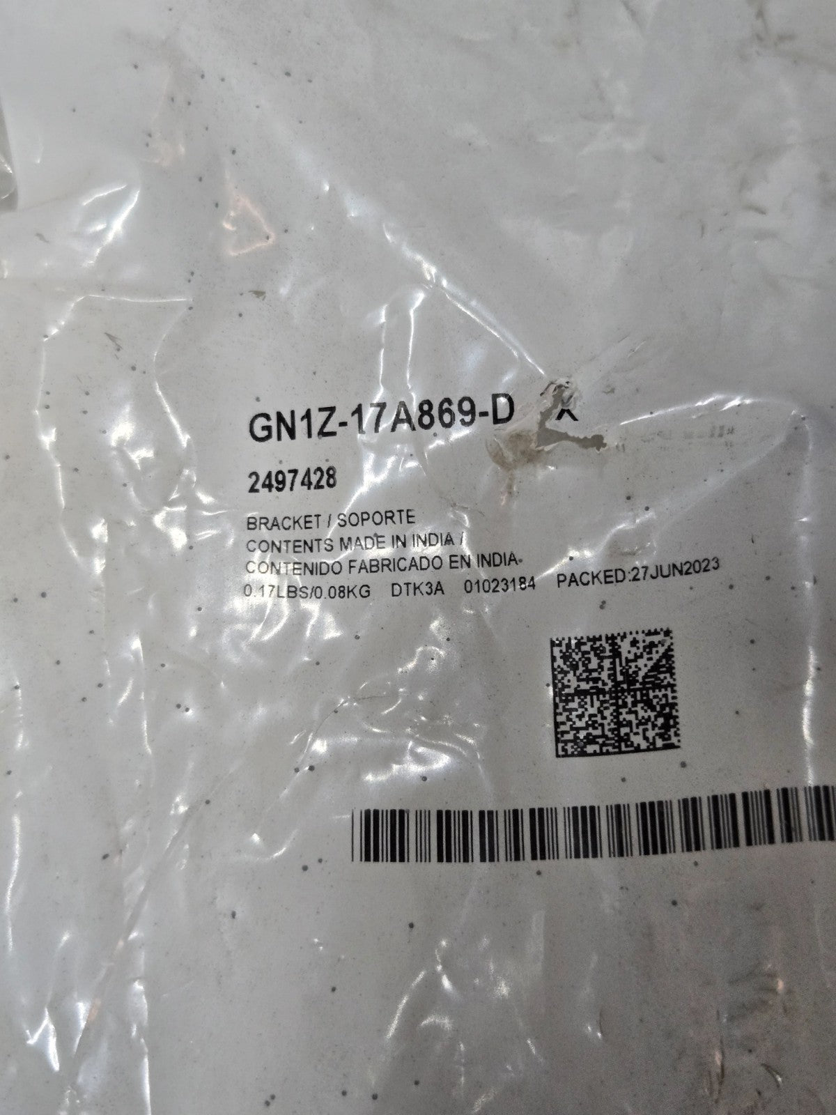 Genuine Ford OEM Bracket - Bumper Mounting GN1Z-17A869-D