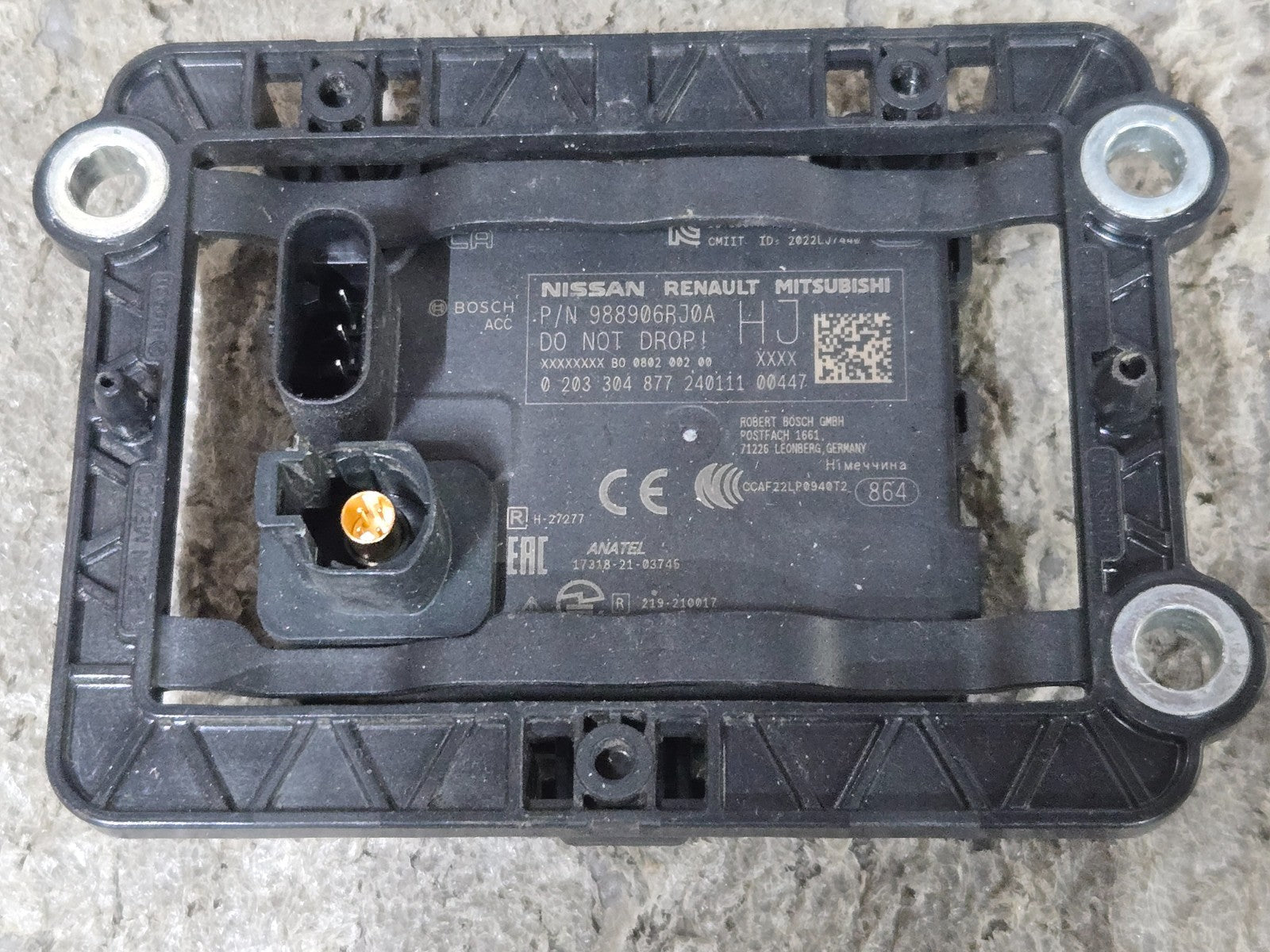 2021-2024 Nissan Rogue Cruise Control Distance Radar Sensor OEM 988906RJ0A #HJ