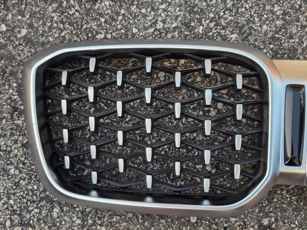 2022-2024 BMW X4 G02 OEM FRONT UPPER KIDNEY GRILLE | SILVER & BLACK 10627111