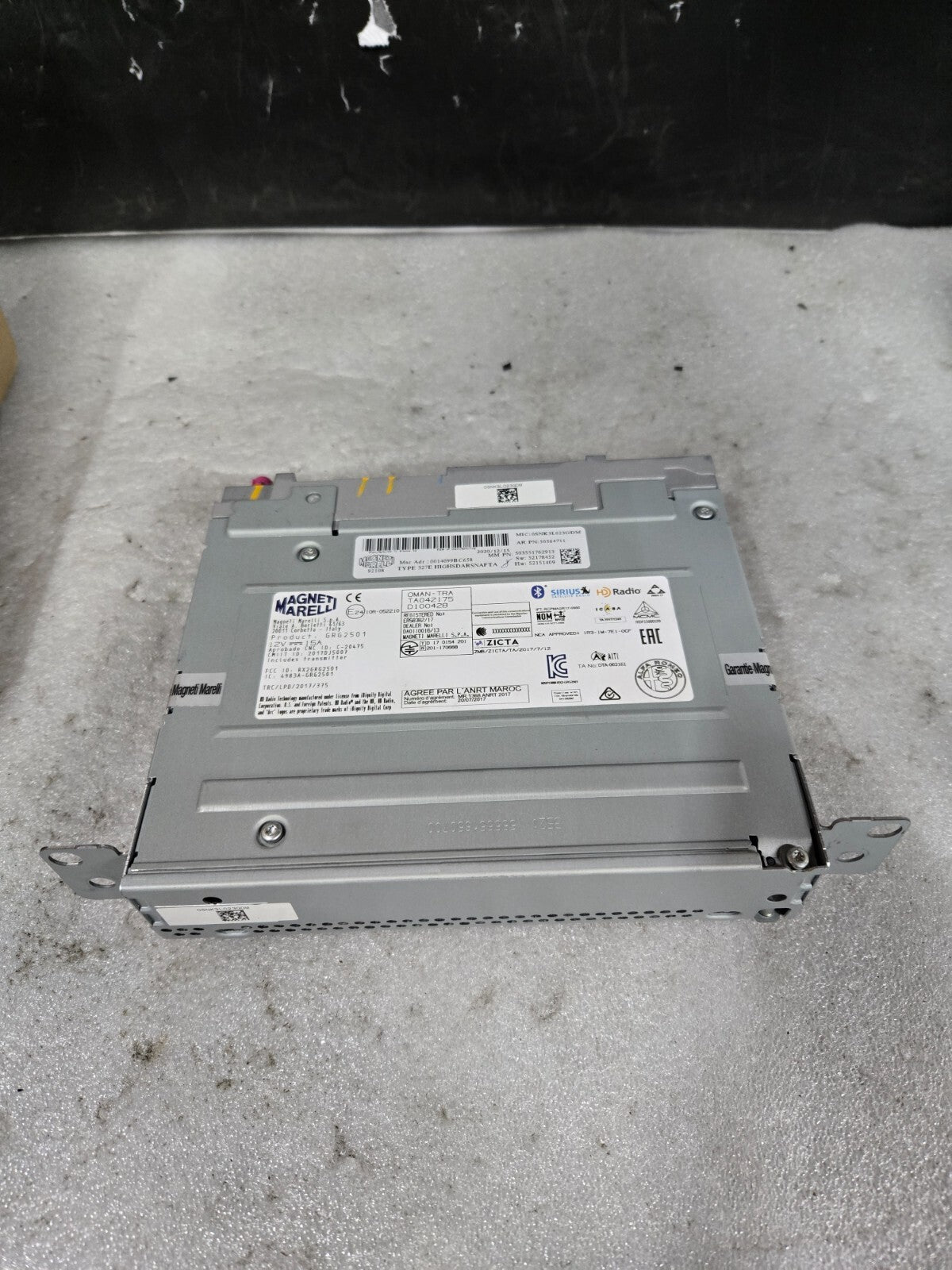 2017-2019 Alfa Romeo Giulia Satellite HD Radio Unit OEM GRG2501 OEM 68584184AA