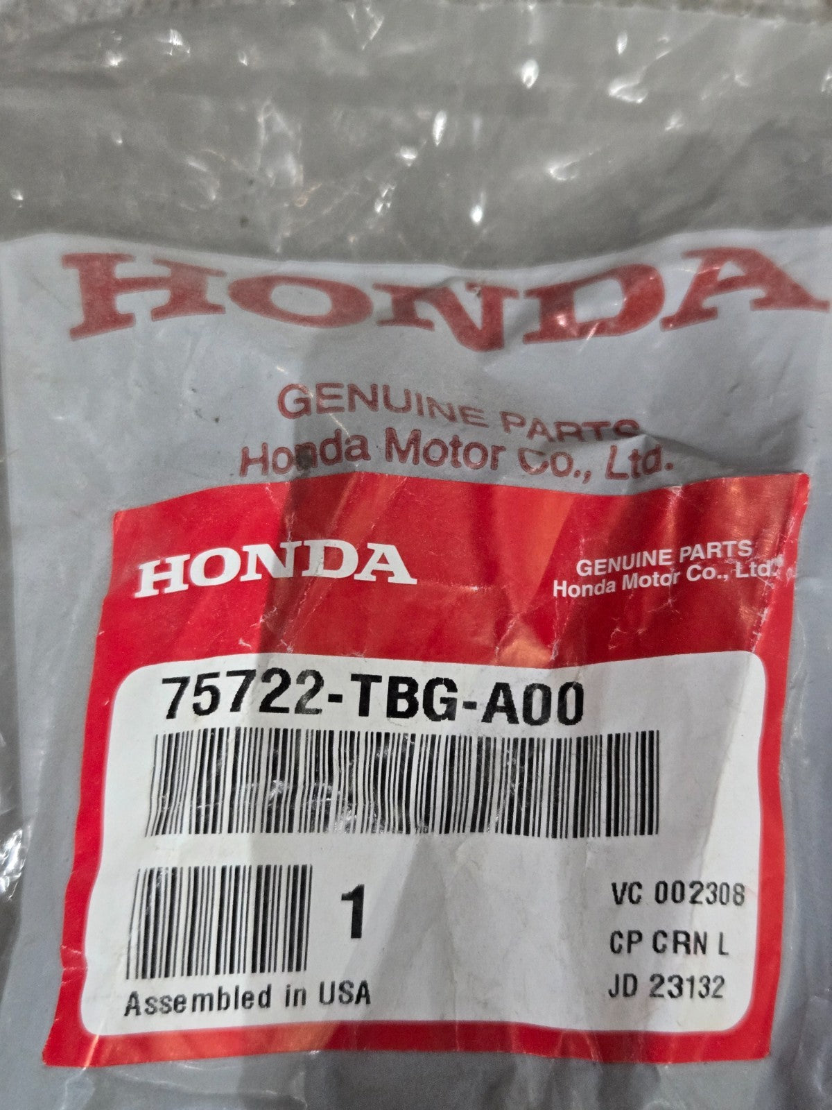 Genuine Honda 2016-2020 Honda Civic - Emblem Rear (Civic) 75722-TBG-A00 NEW