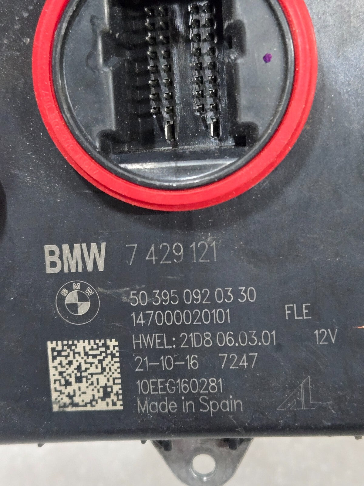 2016-2019 BMW X1 LED Headlight Computer Module Control Unit Ballast 7429121 OEM