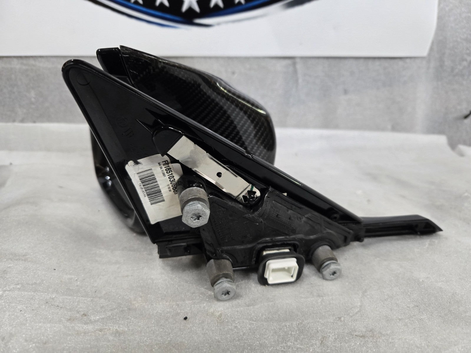 2019-2025 BMW 8 SERIES 850 LH CARBON POWER FOLDING SIDE MIRROR F01851030668B OEM