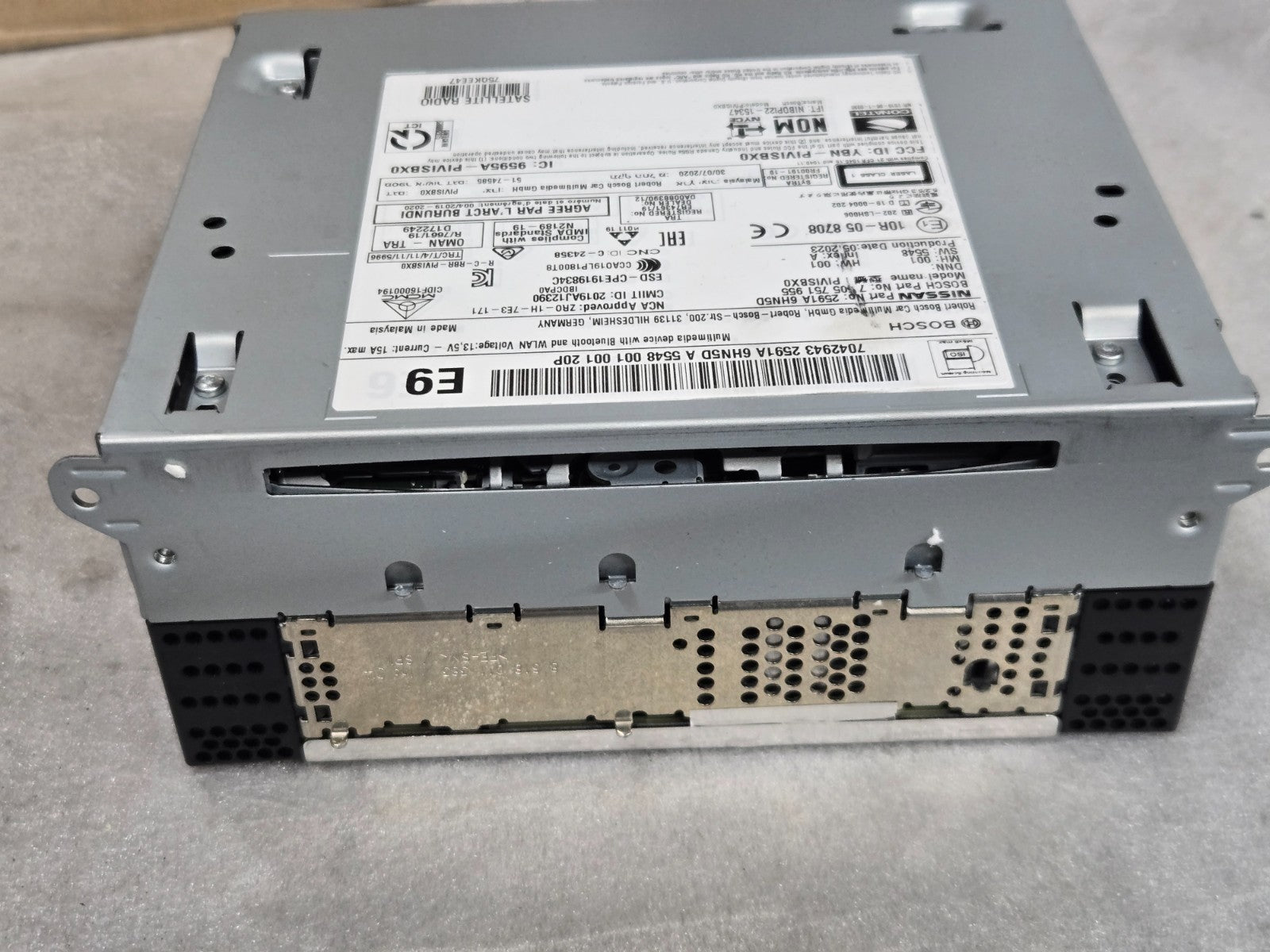 2019-2025 Infiniti QX50 QX55 Radio Receiver CD Player 2591A6HN5C OEM