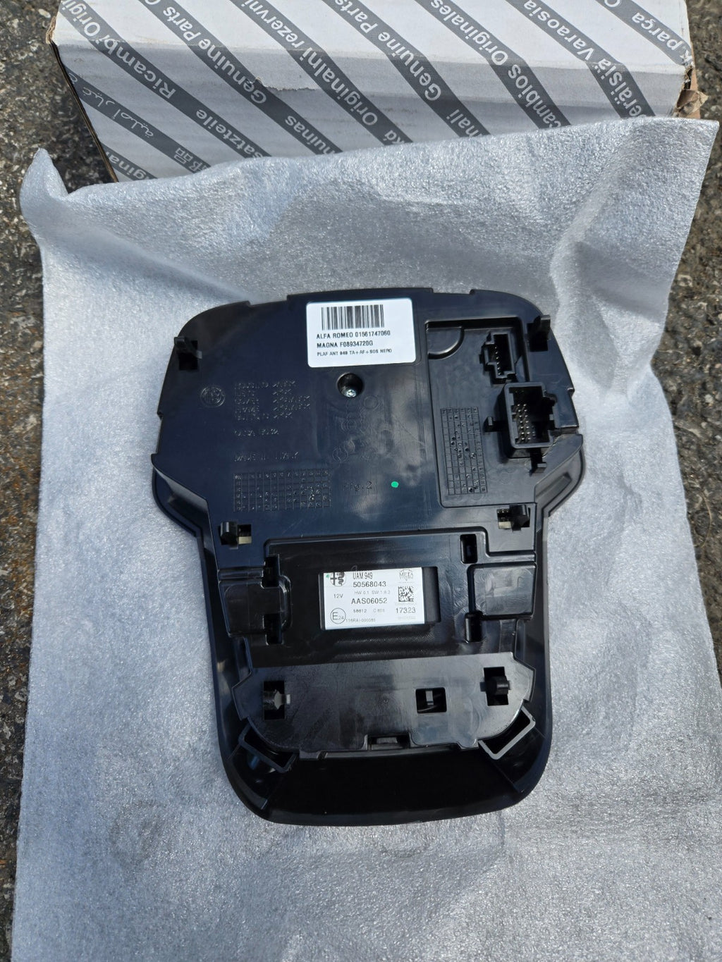 2024 - 2025 ALFA ROMEO STELVIO FRONT CENTER OVERHEAD CONSOLE OEM 01561747060