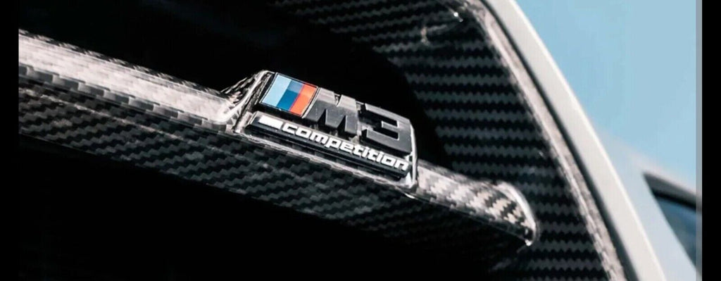 BMW M3 G80 COMPETITION BLACK EMBLEM GENUINE OEM FRONT GRILL PERFORMANCE M POWER 