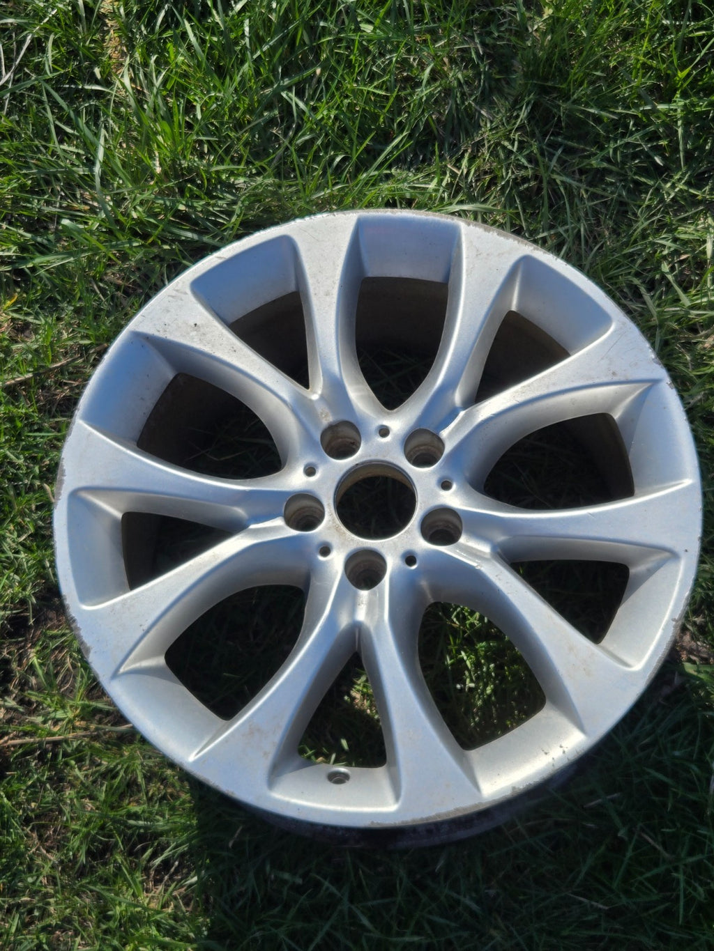 2013-2018 BMW X5 Wheel Rim Alloy 19"X9'' 5 Spoke V Wide Spoke OEM 6853953
