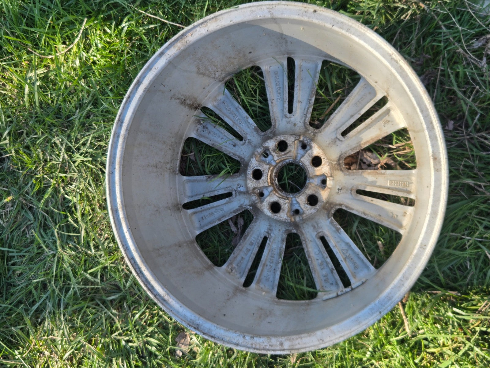 2016-2023 JAGUAR XF ALLOY 7-SPLIT SPOKE WHEEL RIM 18X8 18" OEM GX631007EA