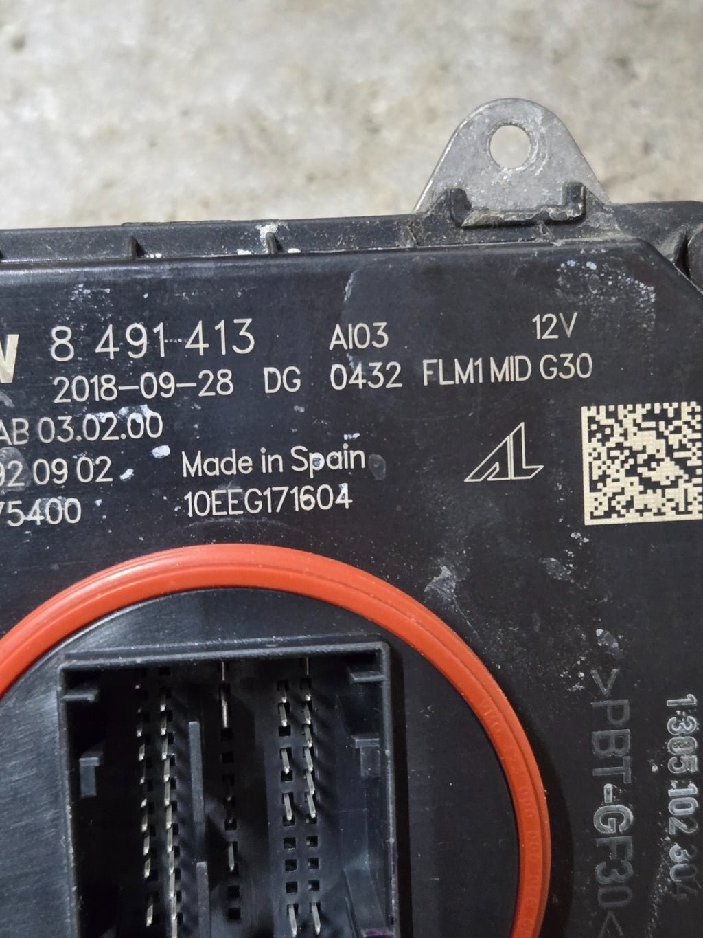 2017 - 2020 BMW 540I G30 FRONT HEADLAMP BALLAST CONTROL MODULE OEM 8491413
