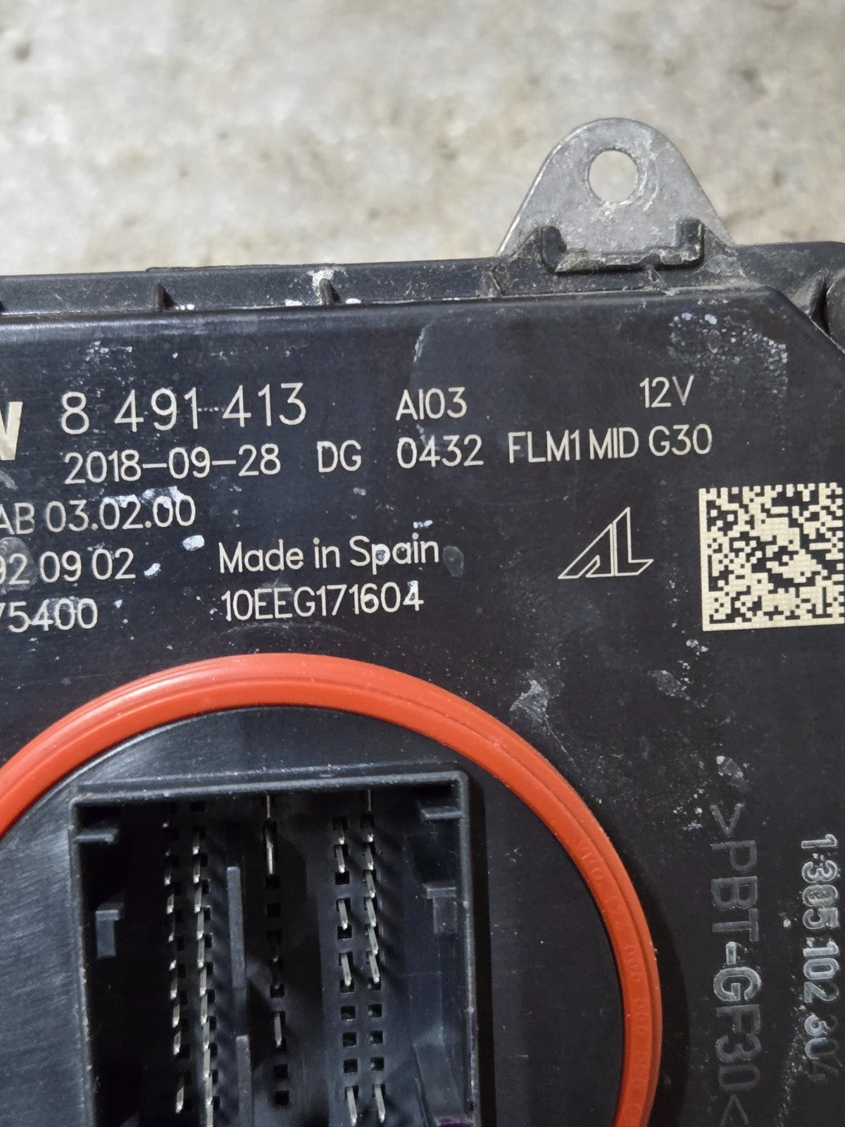 2017 - 2020 BMW 540I G30 FRONT HEADLAMP BALLAST CONTROL MODULE OEM 8491413