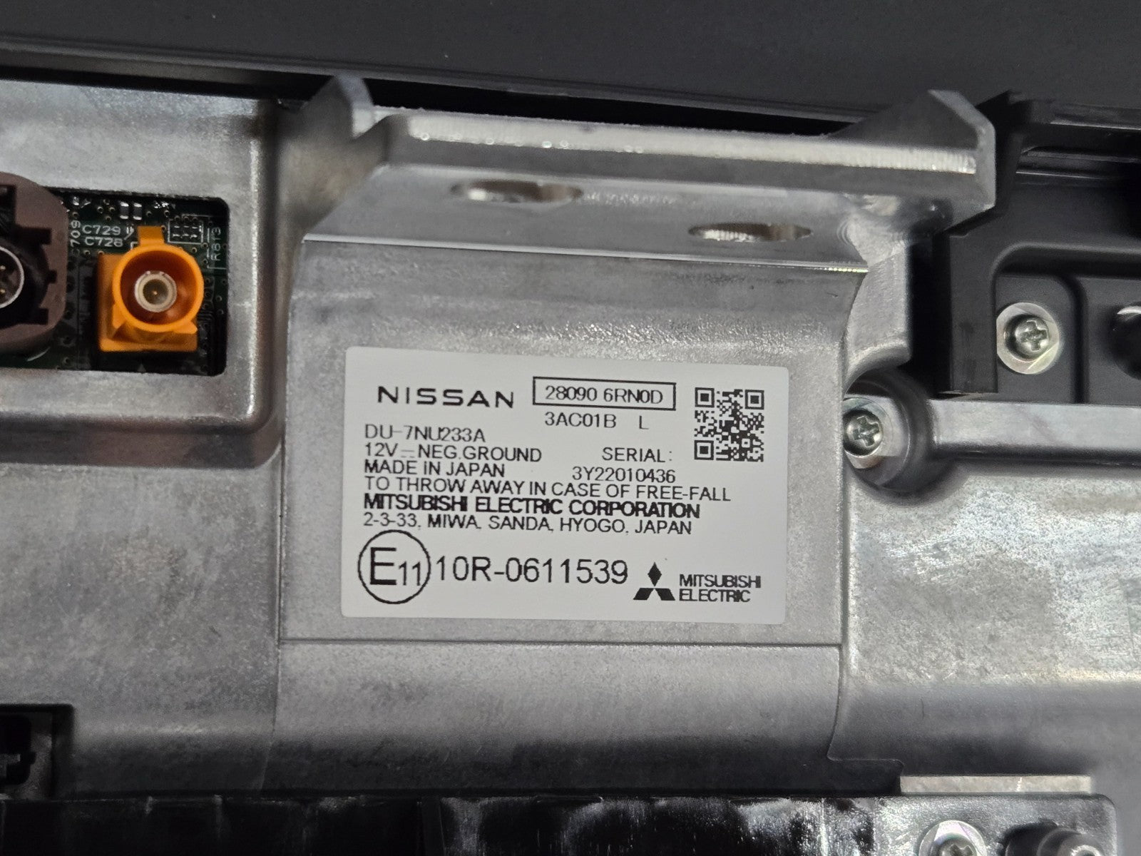 2024 NISSAN ROGUE DASH DASHBOARD CENTER DISPLAY SCREEN MONITOR OEM 28090-6RN2B