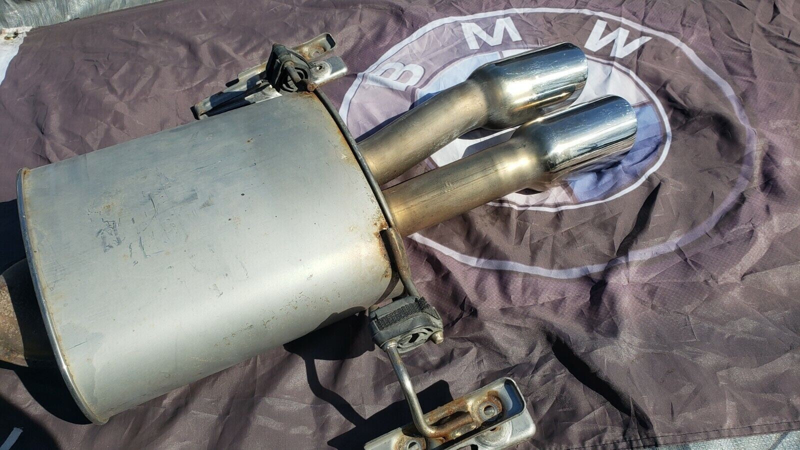 07-15 MINI COOPER S R56 R57 EXHAUST MUFFLER PIPE OEM JCW WORKS SPORT PERFORMANCE