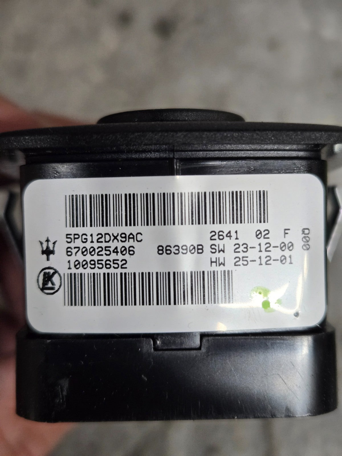 14-17 Maserati Ghibli Front Left Door Master Window Switch Control 670025406 OEM