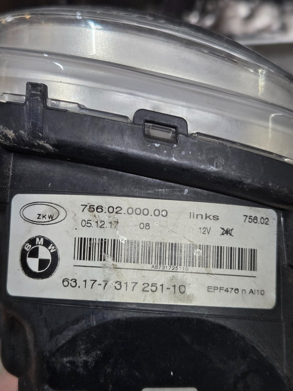 2014-2018 BMW F15 F16 F25 F26 F85 F86 X3 X4 X5 X6 Left Driver Fog Lamp Light OEM