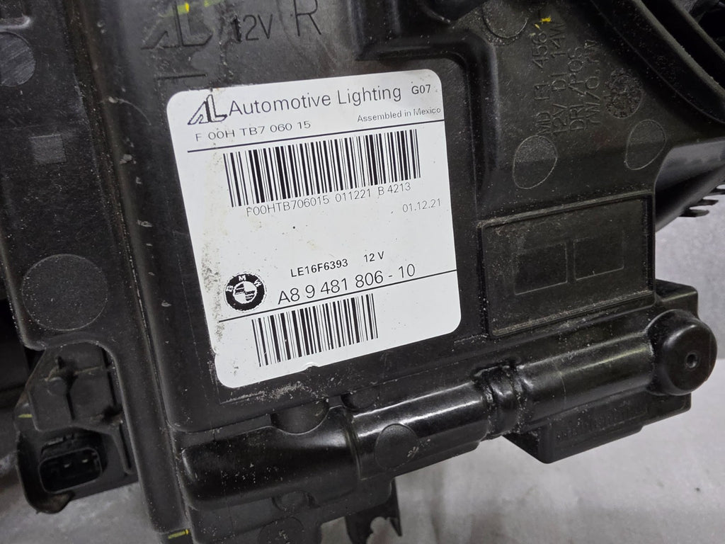 2019-2022 BMW X7 G07 LED LASER HEADLIGHT OEM RIGHT RH PASSENGER SIDE 63119852960