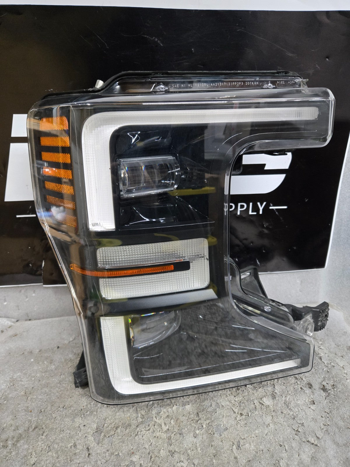 2020-2022 Ford F250 F350 Passenger Right RH LED Black Headlight OEM LC3J13E014AE