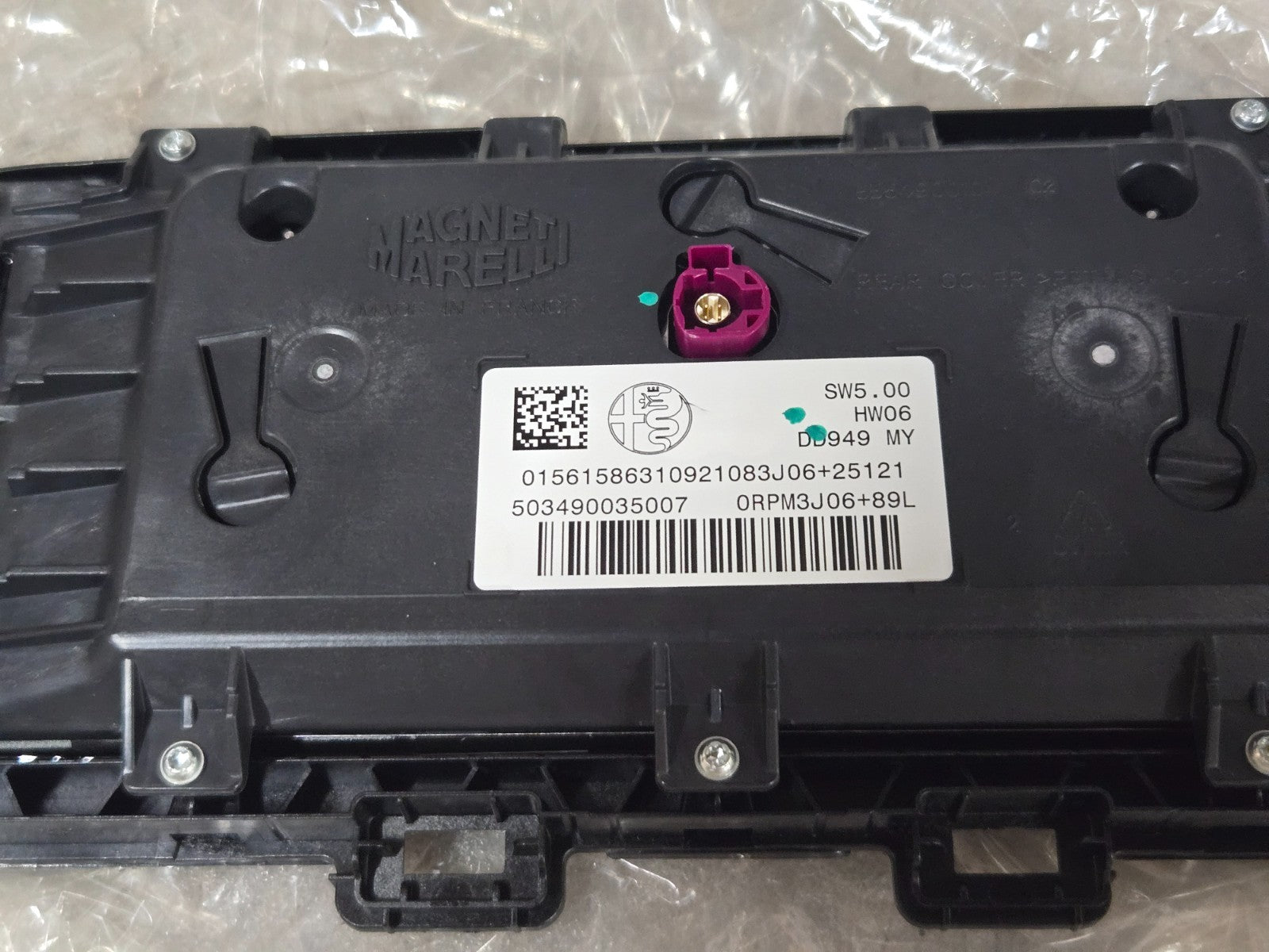 2018 - 2023 ALFA ROMEO STELVIO DASH 8.8" SCREEN DISPLAY MONITOR OEM 503490035007