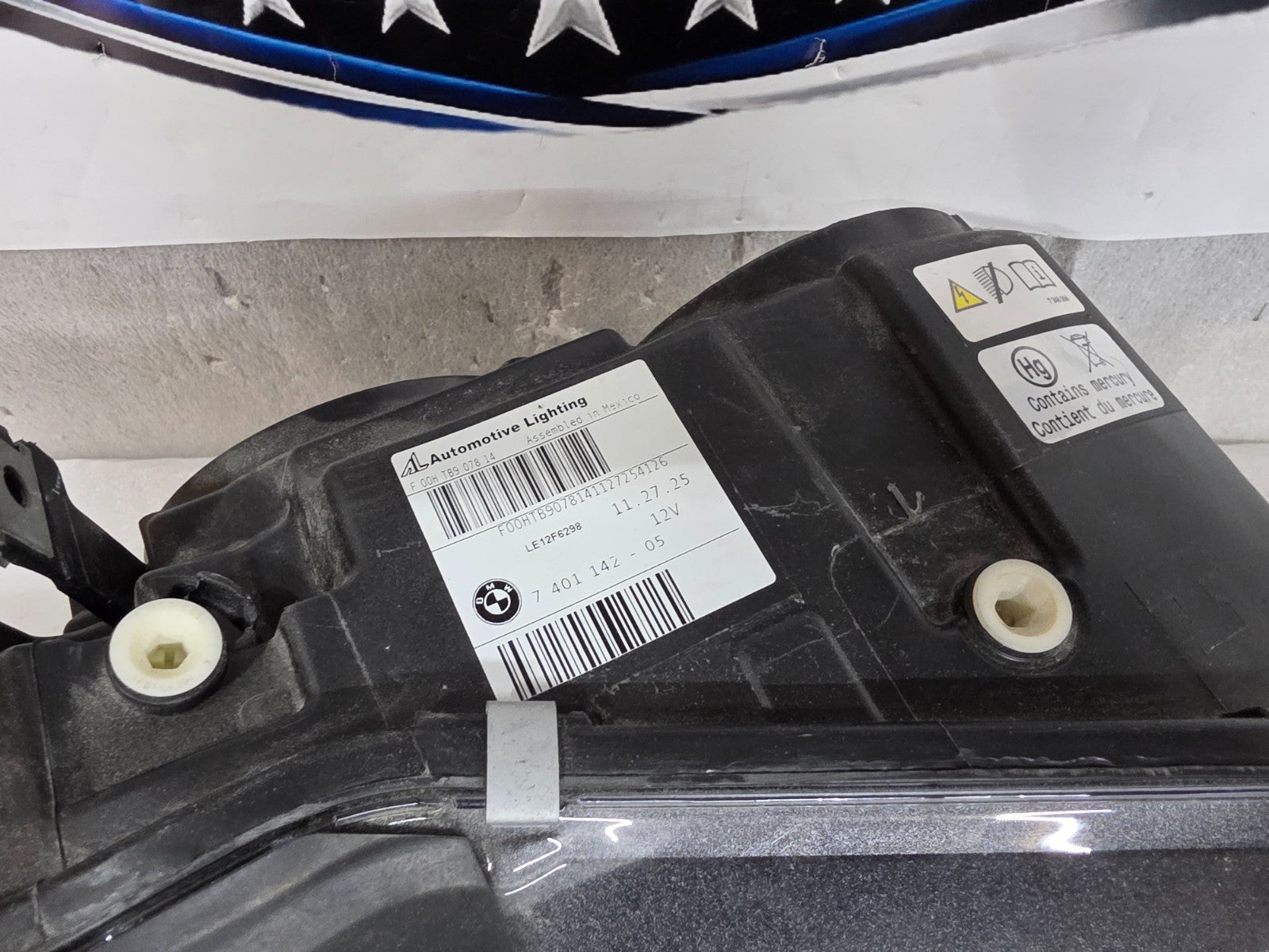 2015-2018 BMW X3 X4 Headlight Xenon HID AFS Right RH Passenger 63117401142 OEM