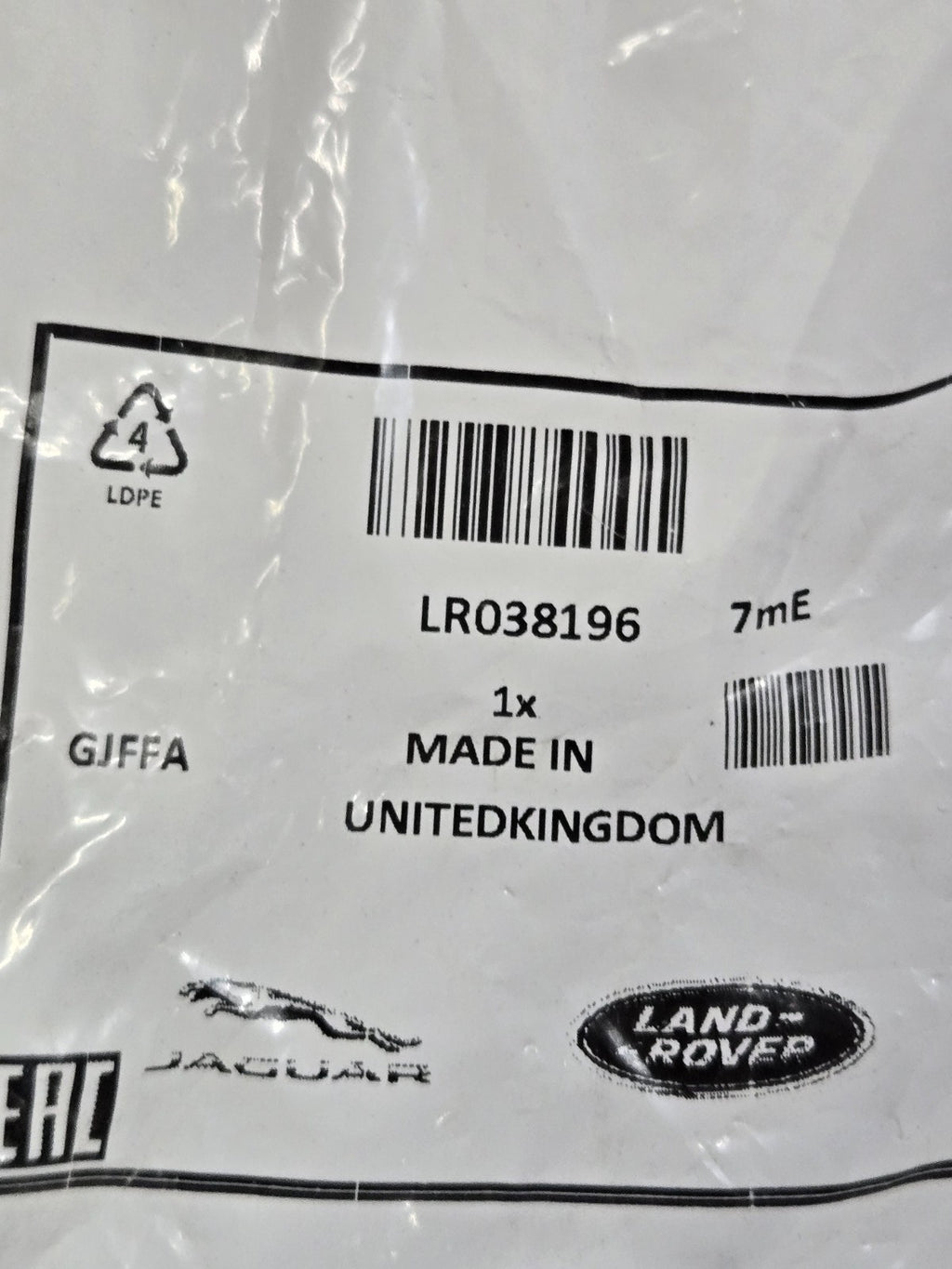 Genuine Land Rover OEM Bolt LR038196