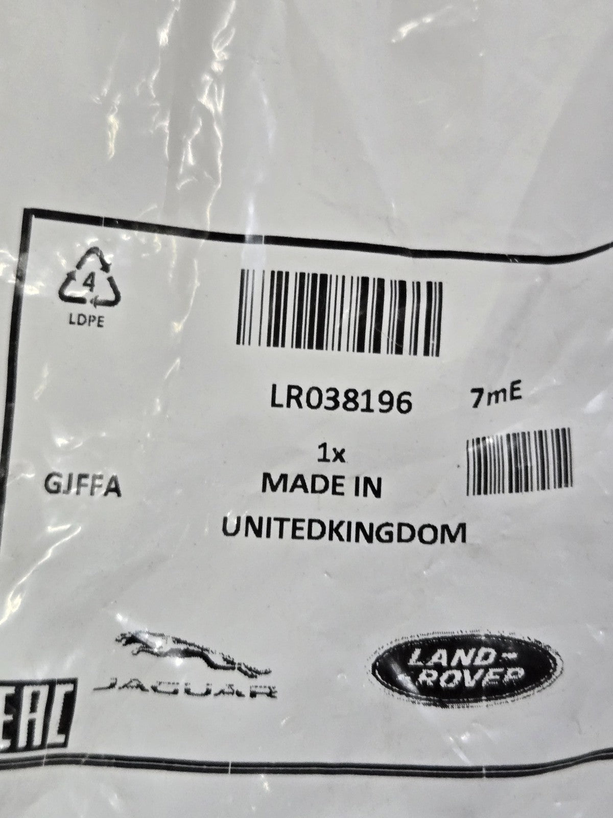 Genuine Land Rover OEM Bolt LR038196