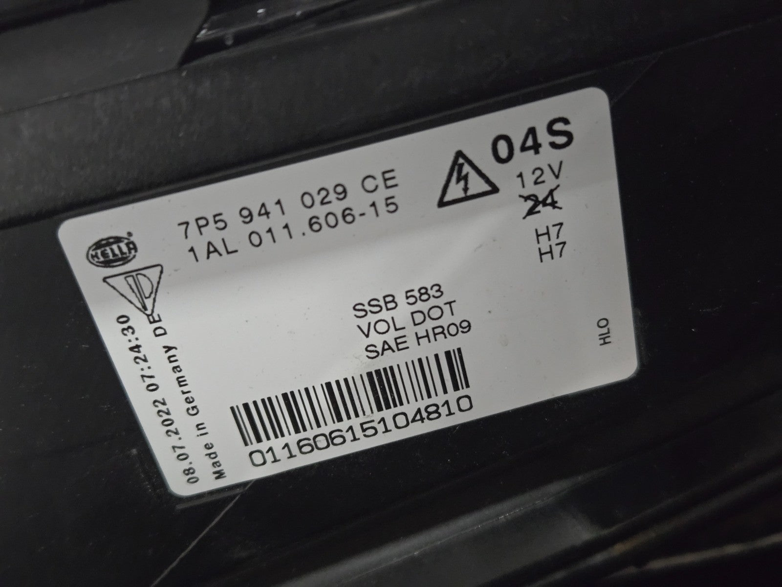 2011-2014 Porsche Cayenne Left LH Driver Side Headlight Halogen OEM 7P5941029CE