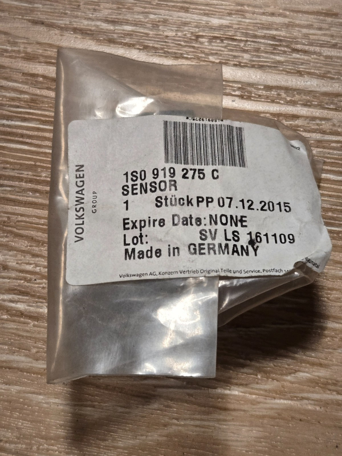 1S0919275C - Parking Aid Sensor PDC - Audi NEW OEM
