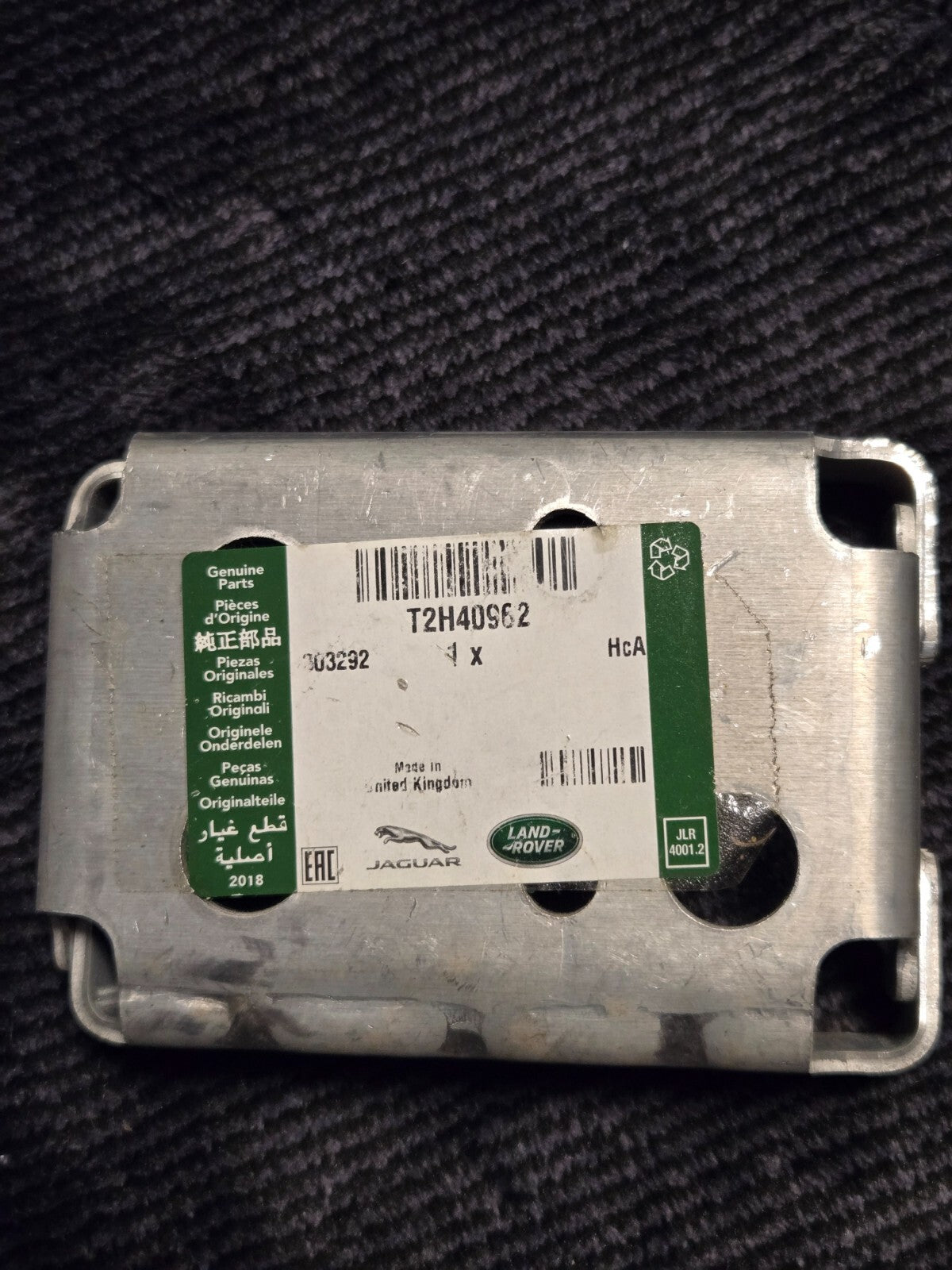 JAGUAR XE X760 Front Crush Tube Right Reinforcement T2H40962 NEW Original