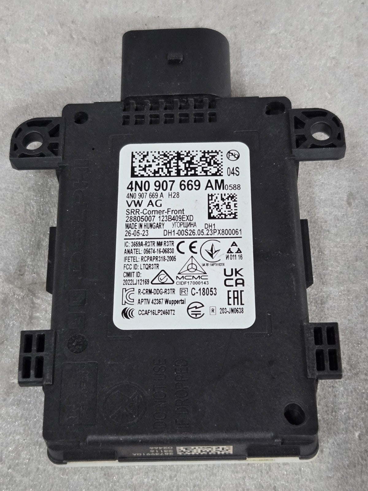 2019-2025 Audi E-Tron GT A6 Quattro Blind Spot Radar Sensor Module 4N0907669AM