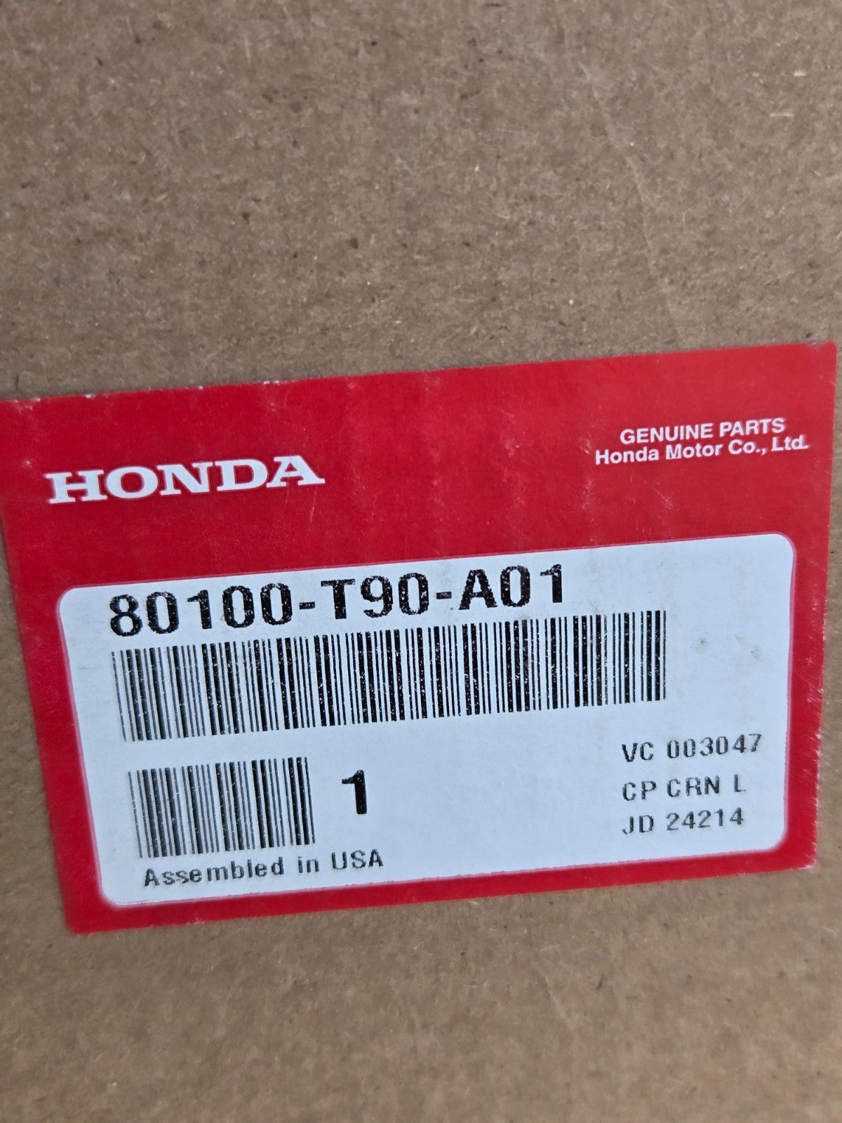 2023 2024 Honda Pilot Cooling Condenser 80100-T90-A01 OEM Genuine