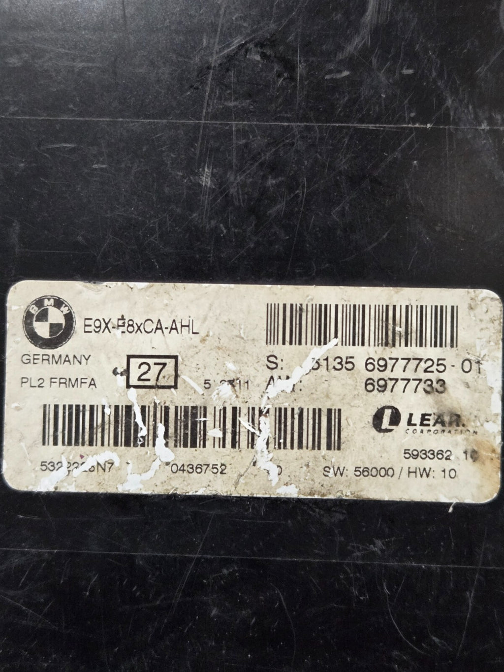 06-08 BMW E90 323i 325i 330xi Footwell Headlight Control AHL Module 6977725 OEM