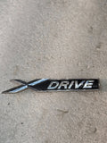 BMW XDRIVE FENDER EMBLEM 3 5 SERIES OEM X DRIVE CHROME/BLACK BADGE LOGO H4426