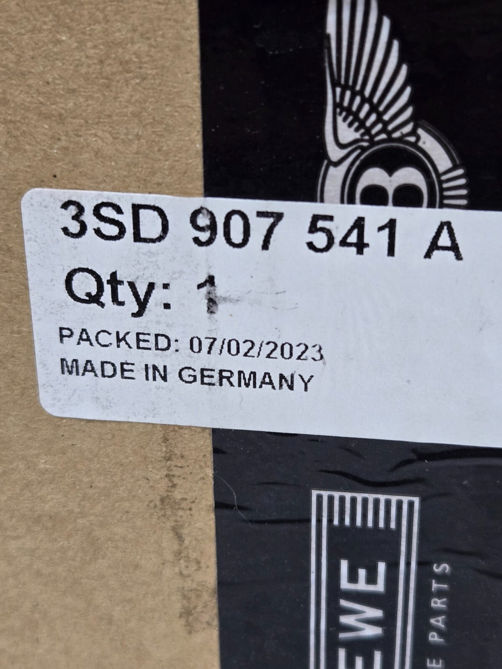 Bentley Continental GT Distance Sensor Distronic ACC Left LH 3SD907541A OEM