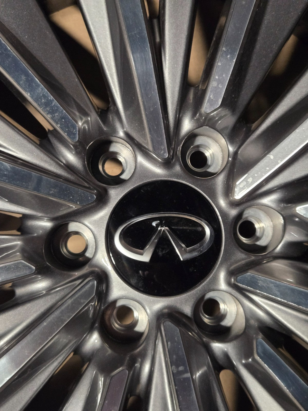 Infiniti QX80 4030S-IP228B IP 22X8 BLACK MONOGRAM WHEEL RIM OEM