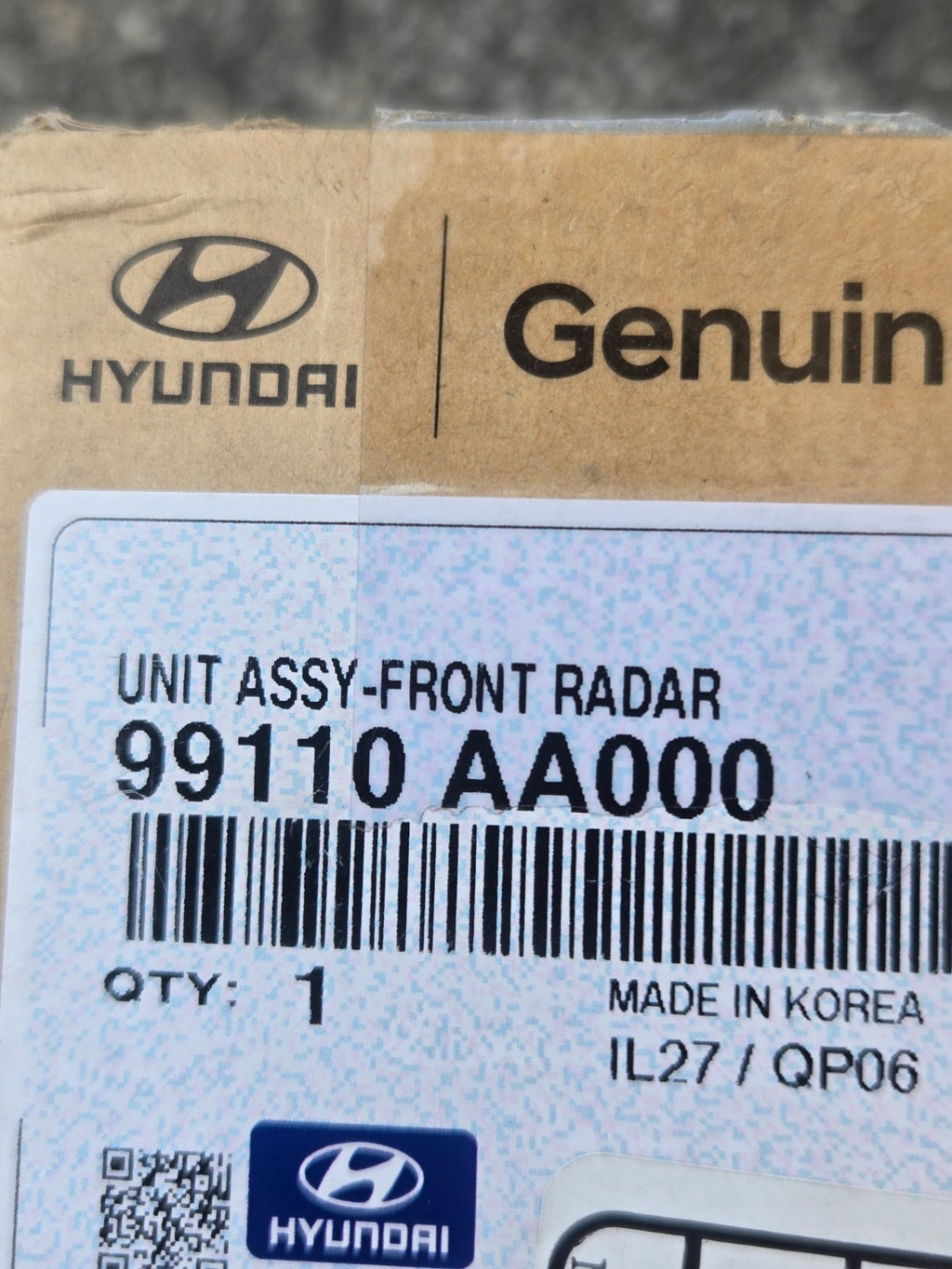 NEW 2021 Hyundai Elantra Radar Cruise Control Distance Sensor OEM 99110-AA000