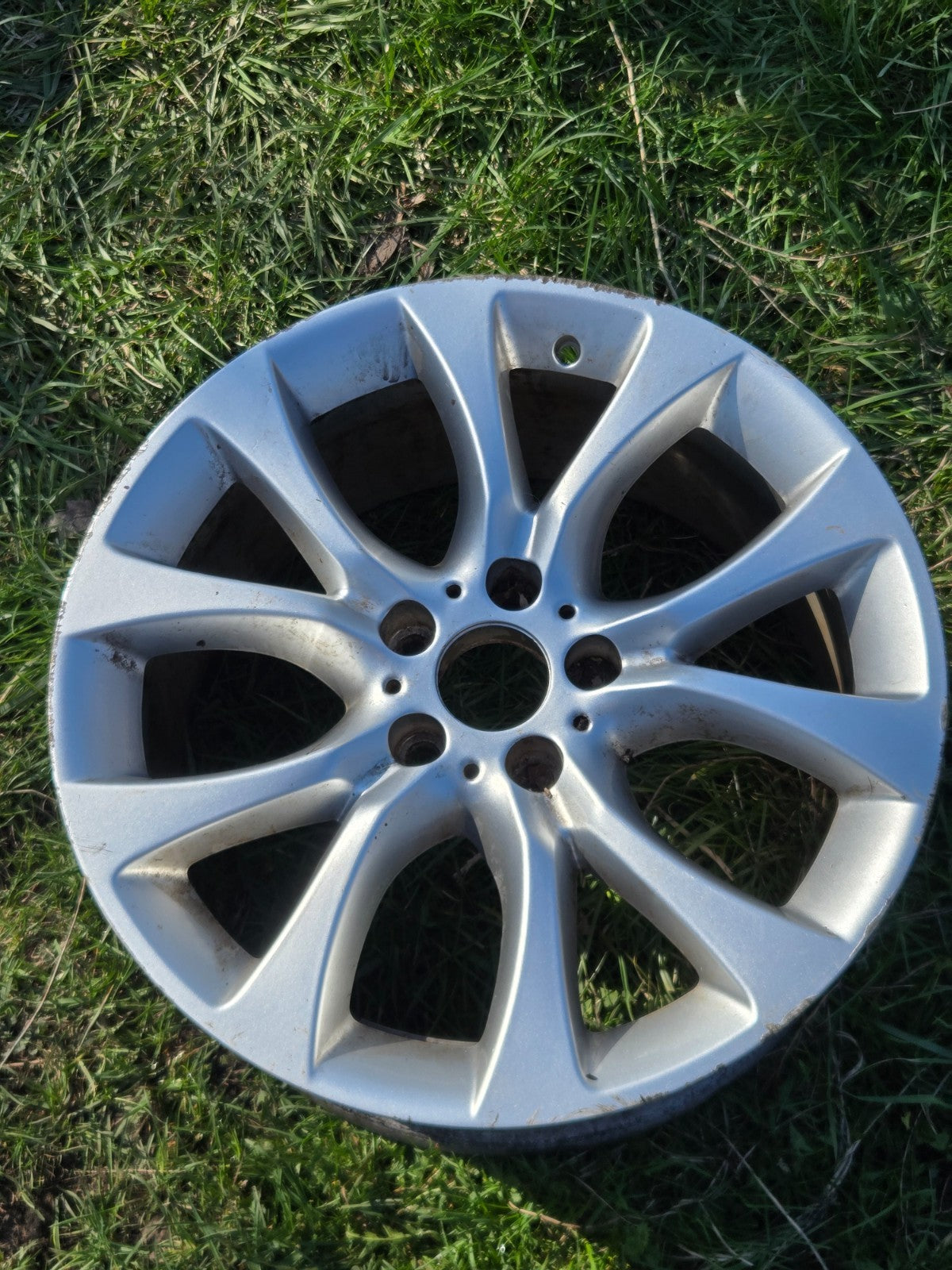 2013-2018 BMW X5 Wheel Rim Alloy 19"X9'' 5 Spoke V Wide Spoke OEM 6853953