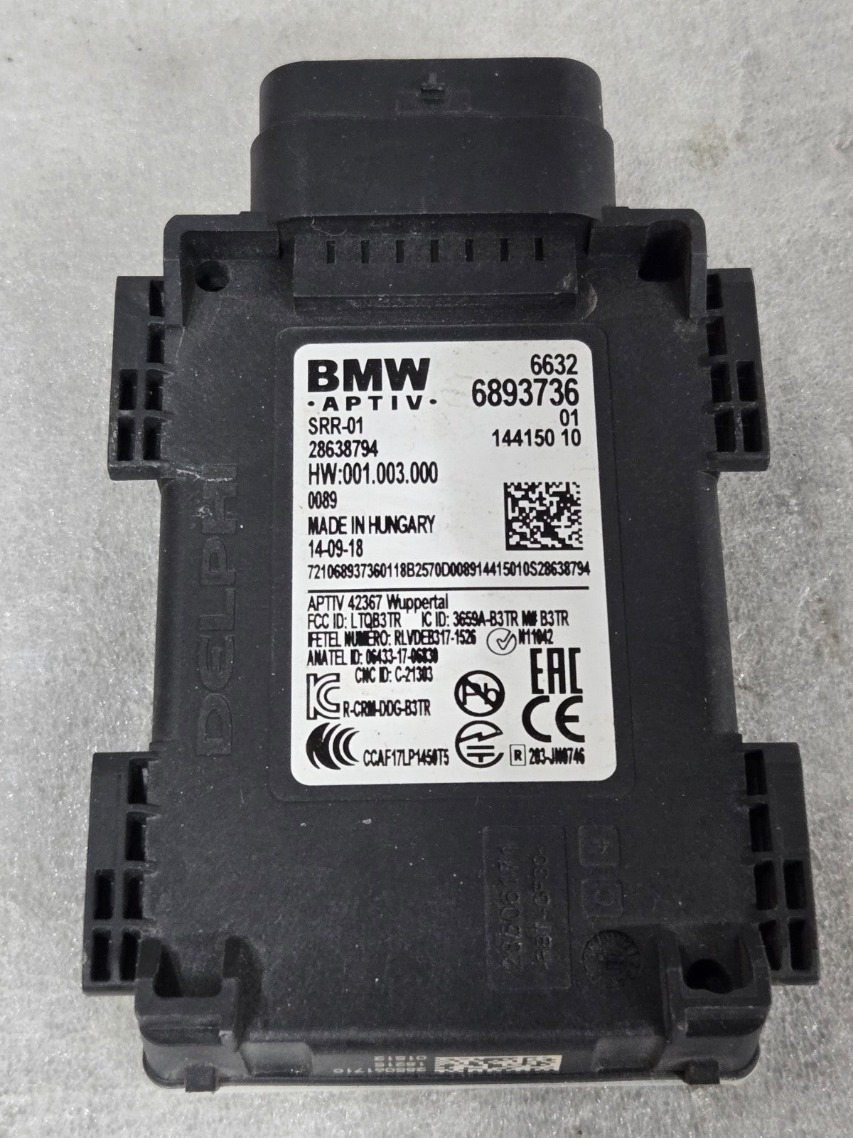2017-2023 BMW M550i 540i 530i G30 REAR BLIND SPOT RADAR SENSOR 66326893736 OEM