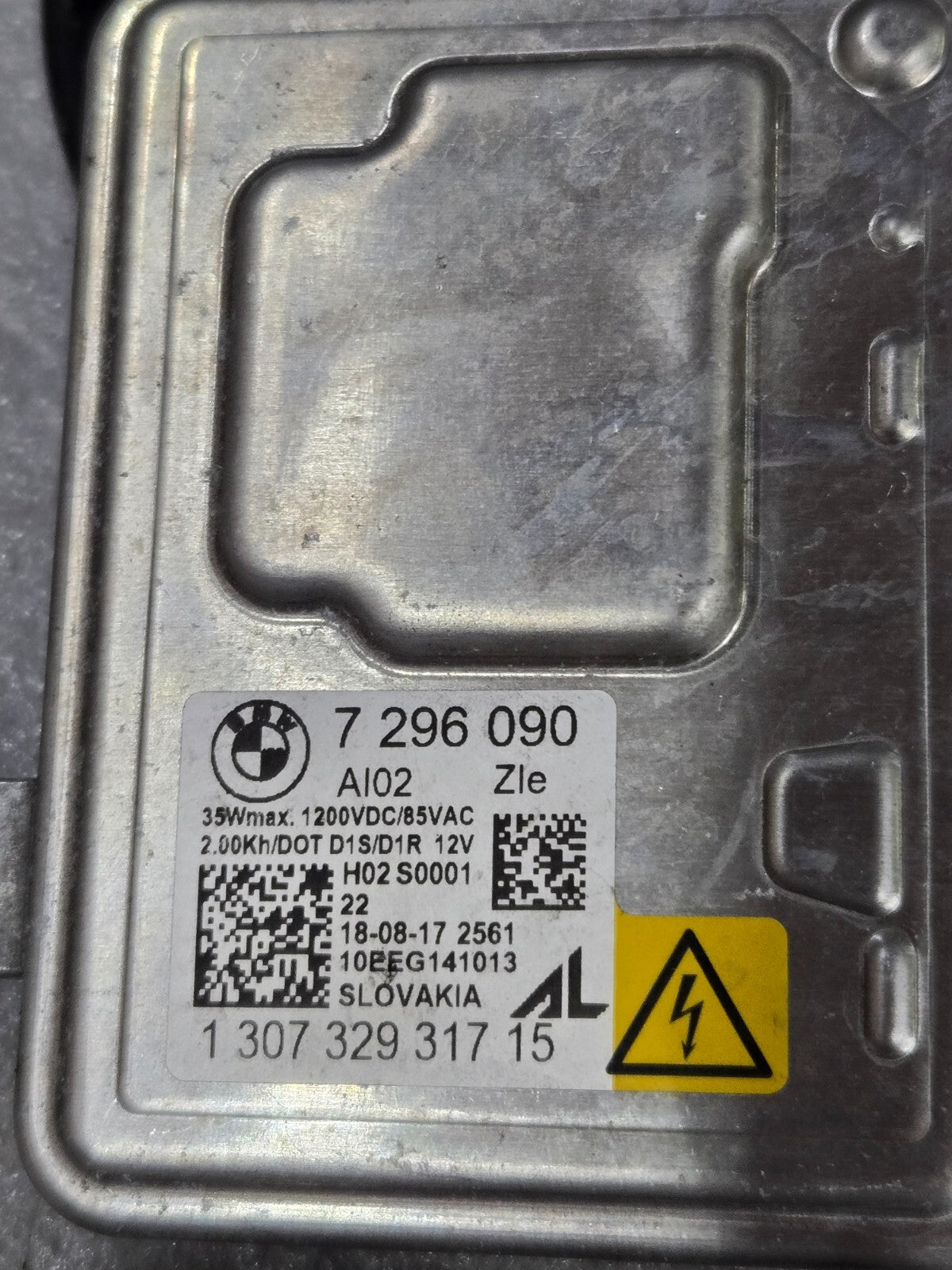 2014-2018 BMW X5 X6 Headlight LED Ballast Module Cover Set OEM 7440879 7296090