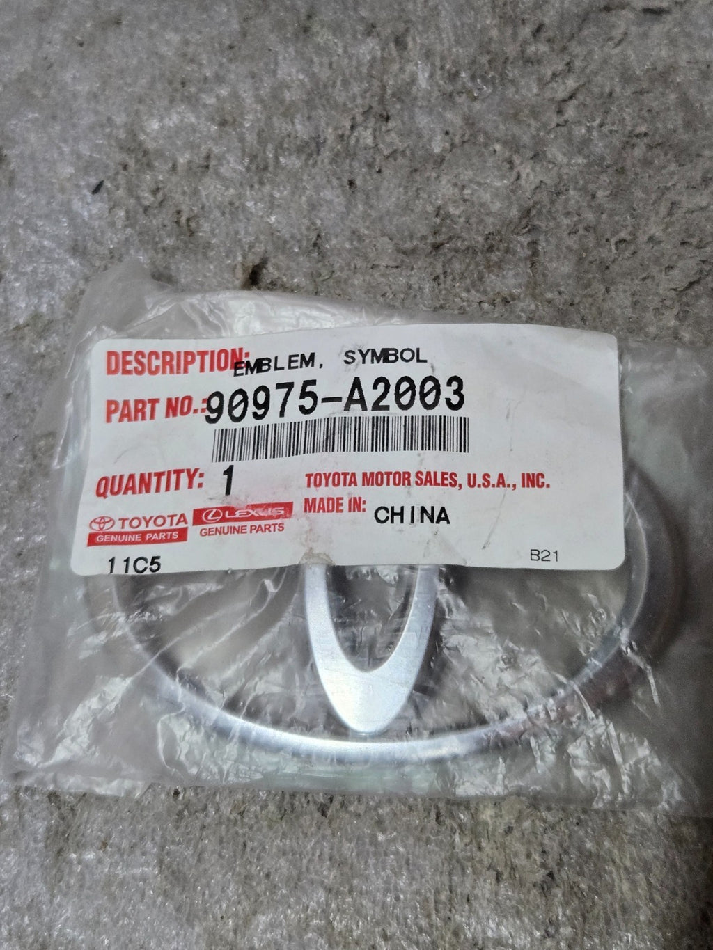 2010-2024  TOYOTA DECKLID EMBLEM LOGO 90975-A2003 NEW OEM