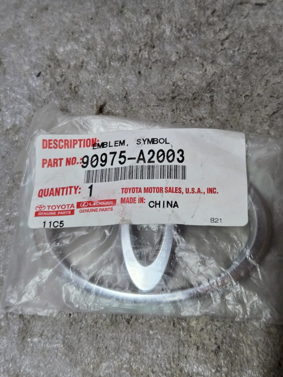 2010-2024  TOYOTA DECKLID EMBLEM LOGO 90975-A2003 NEW OEM