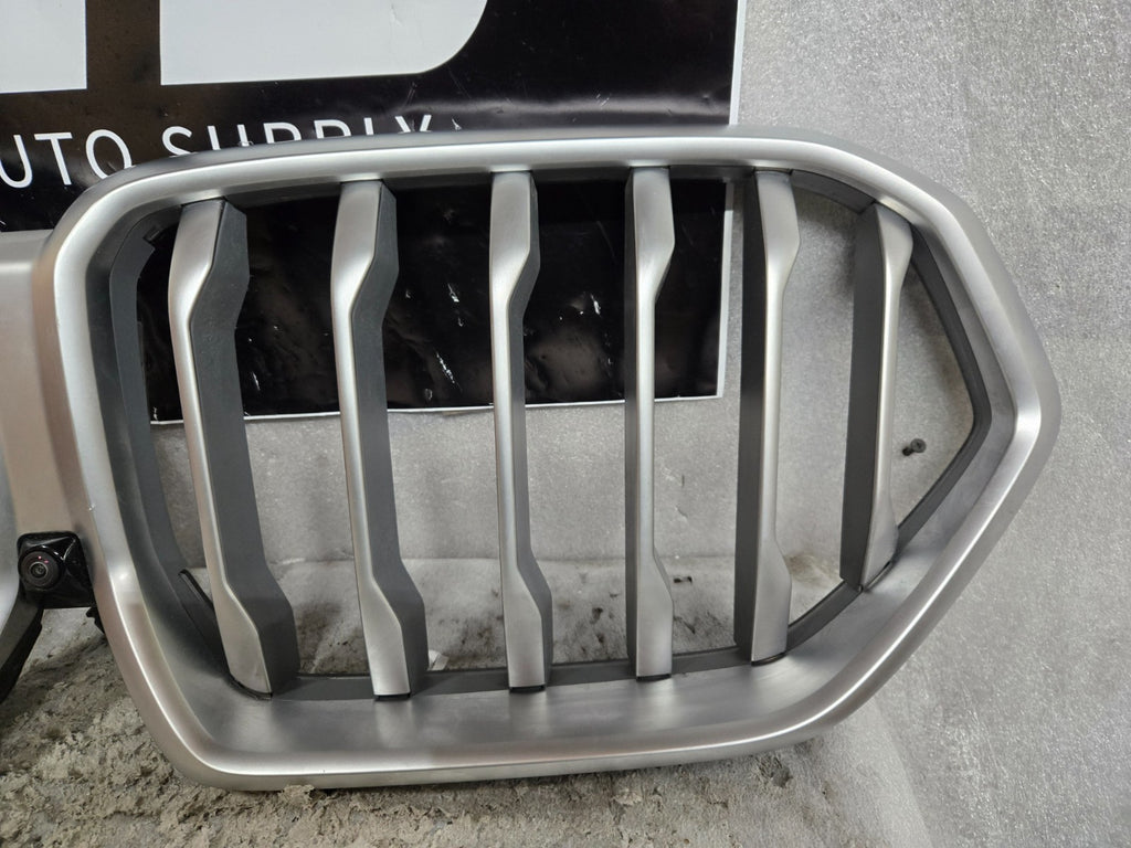 2025 2026 BMW G05 G06 LCI X5 X6 Illuminated Iconic Glow Light Grille Silver OEM